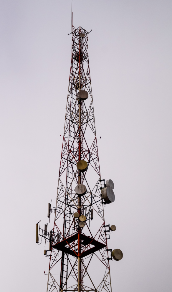 A telecommunications tower